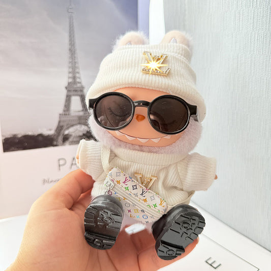 Designer Styles-L2 - White Set(Sunglasses + Hat + Sweater + Shoes + Bag)