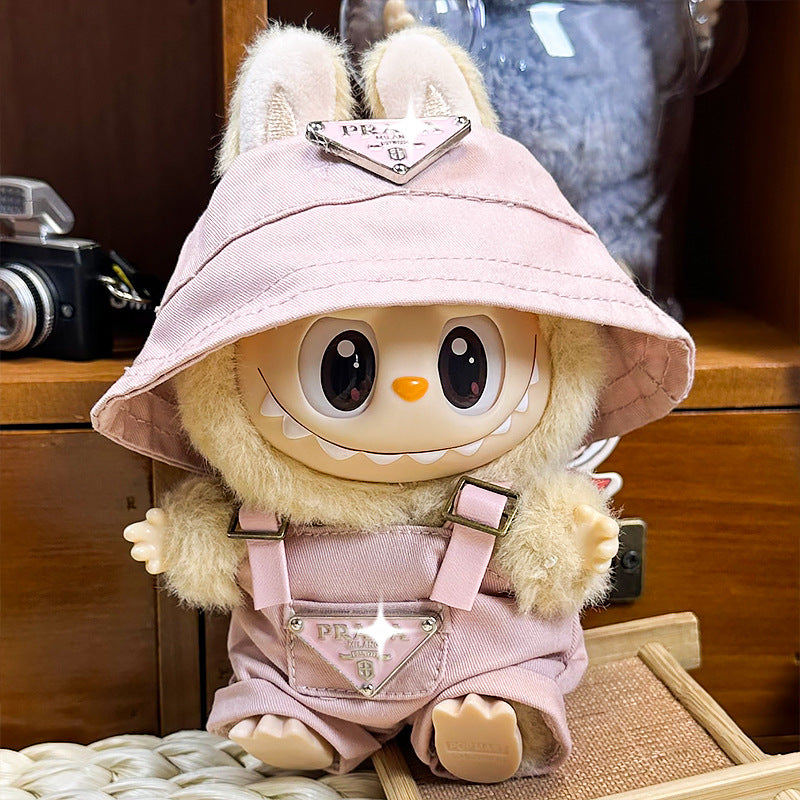 Designer Styles-P2 - Pink Set (Hat + Overalls)