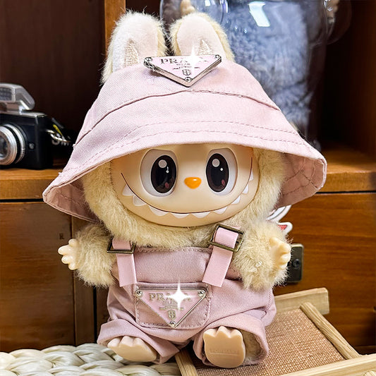 Designer Styles-P2 - Pink Set (Hat + Overalls)