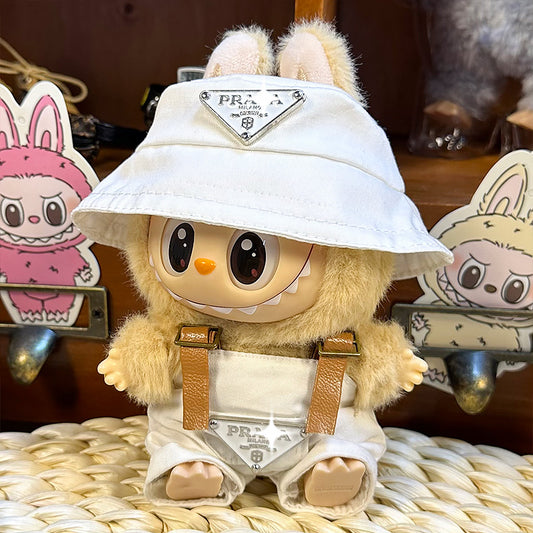 Designer Styles-P1 - White Set (Hat + Overalls)