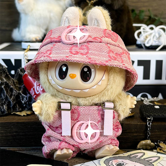 Designer Styles-G2 - Pink Set (Hat + Overalls)