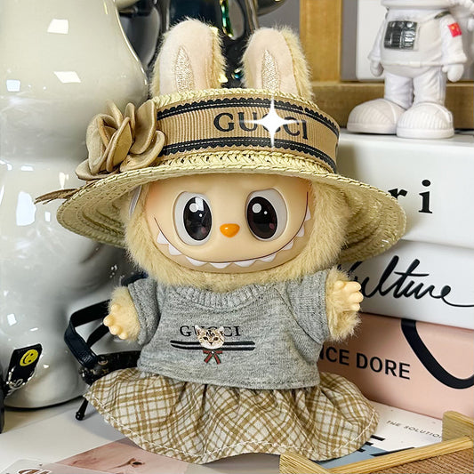 Designer Styles-G4 - Gray Hat Set (Hat + Top + Skirt)