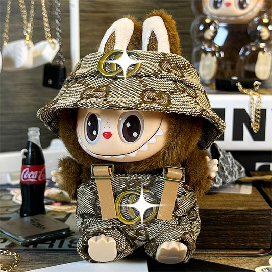 Designer Styles-G1 - Brown Set (Hat + Overalls)